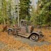 1920's pickup truck remnants.
Rika's Roadhouse.