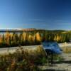 Scenic overlook along the
Alcan Highway.
Overlooking Midway Lake.