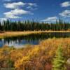 Beautiful little pond.
Mile 1199 Alcan Highway.