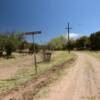 Harshaw townsite entrance.