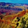 Arizona's Grand Canyon-'looking north' from the south wall