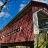 Grandchamp Covered Bridge.
(close up peek)