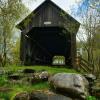 1886 Drouin Covered Bridge.
(west entrance)
Near Waterville, QC.