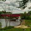 1931 Savoyard Covered Bridge.
Over the Gatineau River.
Near Grand-Remous, Quebec.