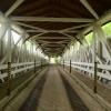 An inside peek of the 1861
Powerscourt Covered Bridge.