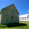 1904 schoolhouse and church.
Near Bowman, QC.