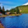 Tanquil evening on Otter Lake-near Tulameen, BC