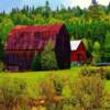 Old rustic barn-near Plaster Rock, New Brunswick