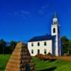 Sheffield, New Brunswick's Orthodox Church & stone monument