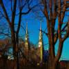 Ottawa, Ontario-central core-on a late March evening