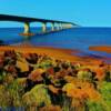 Confederation Bridge (New Brunswick side)-looking east toward Prince Edward Island