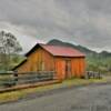 Picturesque storage cabin.
Near Miranda, CA.