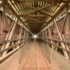 Knights Ferry Covered Bridge.
(inside view)