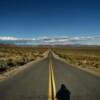 Inyo California County Road.
Looking east-in the evening.