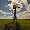 Close up of this classic
old windmill in
Lincoln County.