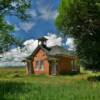 1905 schoolhouse.
(close up)
Nathrop, CO.