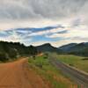 Rollinsville, CO.
(looking east)
along the 
RR tracks.