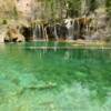 Beautiful aqua waters of
Colorado's Hanging Lake.