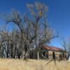 Ominous remains of this
1902 ranch house.
Near Limon, CO.