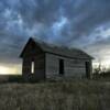 June storm rolling over this
lonely old relic.