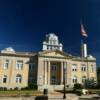 Close up view of the
Madison County Courthouse.