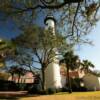 Secluded view of the
St Simons Island Lighthouse.
