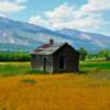 Old farm hand's cabin~
(in color)
Near Arco, Idaho.