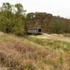 A distant view of the 
Thompson Mill Covered Bridge.
Cowden, Illinois.