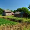 Early 1900's farm buildings.
Rodney, Iowa.