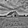 This 1950's horse & storage barn
(black & white)