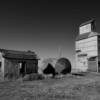 Remnants of a 1920's
grain elevator complex.
Woods, KS.