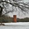 Lone standing field silo.
Bazaar, KS.