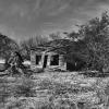 A black and white of this
secluded old farm house.