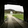 Another view out the east entrance of the covered bridge.