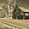 Unique style barn.....
Kentucky's back county-
near Canton, KY