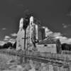 1930's old-framed 
grain elevators.
Redwood Falls, MN.