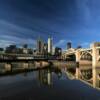 Picturesque St Paul skyline.
Reflecting off of the 
Mississippi River.