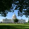 A framed in view of the
Minnesota State Capitol.
St Paul, MN.