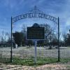 Greenfield Cemetary at the
St John's Church remains.
Glen Allan, MS.