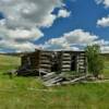 1890's settlers cabin remains.
Eastern Montana.