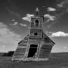 B&W frontal view.
Rocky Valley Church.
Dooley, Montana.