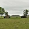 A pair of 100-year old 
pioneer homes.
Near Broadus, MT.