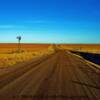 Windmill amongst the open plains-near Roundup, Montana