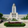 Nebraska State Capitol Building.
(south view)
Lincoln, NE.