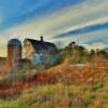 Scenic historic barn & silo.
Near Springfield, NE.