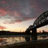 UP Bridge over the
Missouri River.
(looking toward Omaha)