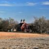 Another blue-sky image of 
this red double-cupola barn.
Waverly, Nebraska.