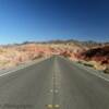 Traversing more of the
bright red sand dunes.
Lake Mead National
Recreation Area.