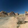 Bicyclist entering
Red Rock Canyon.