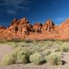 Valley of Fire.
Lone Rock Mountains.